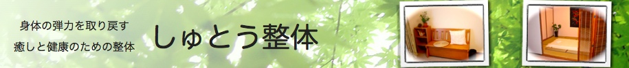 大阪府 茨木市 | しゅとう整体 | 背骨の調整 | 腰痛、肩こり、頭痛、眠っても疲れの取れない方はどうぞ。